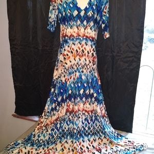Agnes & Dora Multicolored size large long dress